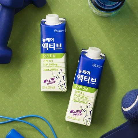 Nutritional Milk with Protein for Sporty Daesang Wellife NUCARE Active Set 5 Boxes 200mlx5