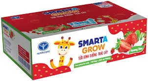 Thùng sữa Smarta Grow vị dâu(180ml x 48 hộp)