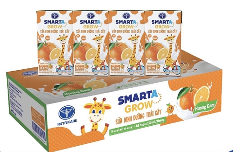 Sữa Trái Cây Smarta Grow Cam 180ml ( trên 1 tuổi )