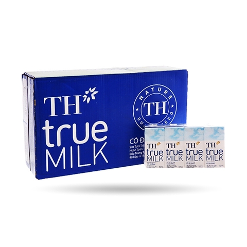 Thùng 48 hộp sữa tươi tiệt trùng có đường TH true MILK 180ml
