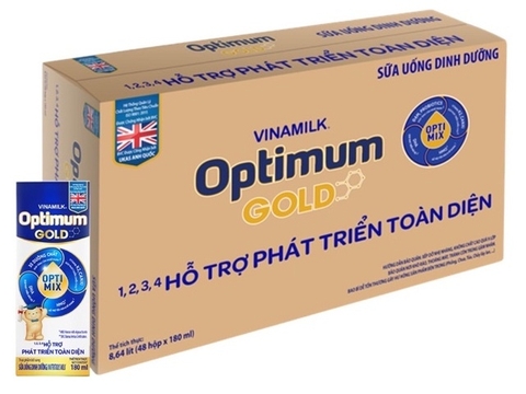 Sữa bột pha sẵn Optimum Gold hộp 180ml cho trẻ từ 1 tuổi