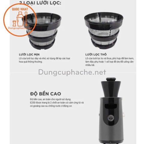 Máy ép chậm Uniblend E250 +8%