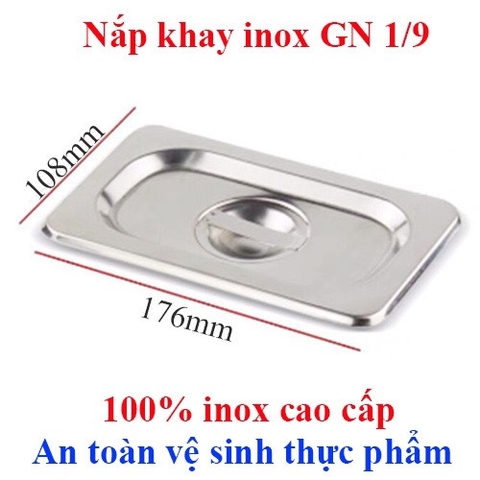 Nắp khay inox 1/9 +10%