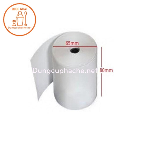 Giấy in hóa đơn K80x65 - T50 +8%