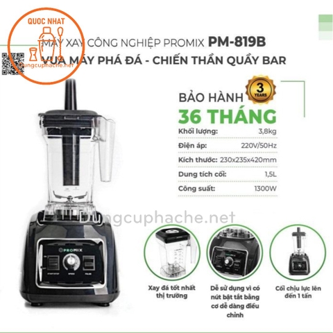 Máy xay sinh tố - PROMIX 819B -10%