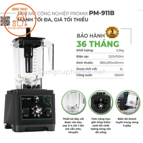Máy xay sinh tố Promix 911B -10%