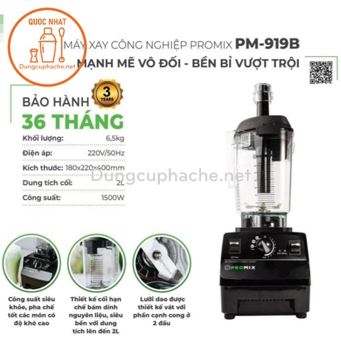 Máy xay sinh tố - PROMIX 919B -10%