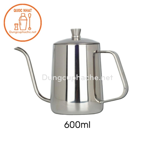 Ấm rót cafe pour over 600ml INOX (dùng bếp) - K