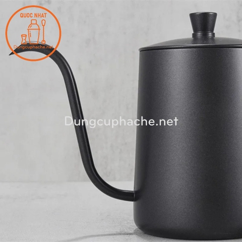 Ấm rót cafe pour over 600ml màu Đen (dùng bếp) -K