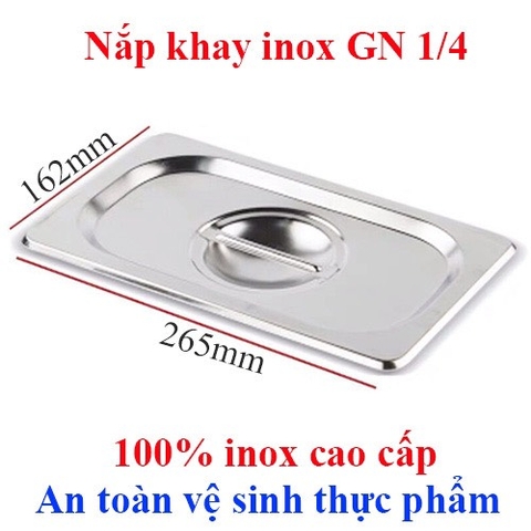 Nắp khay inox 1/4 +10%