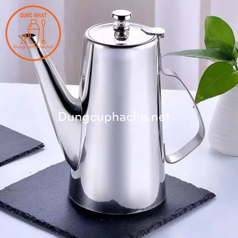 Bình rót trà inox cổ cao 2 LÍT  +10%