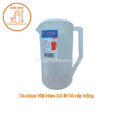 Ca nhựa 2.5 Lít NẮP TRẮNG - T36 -8%