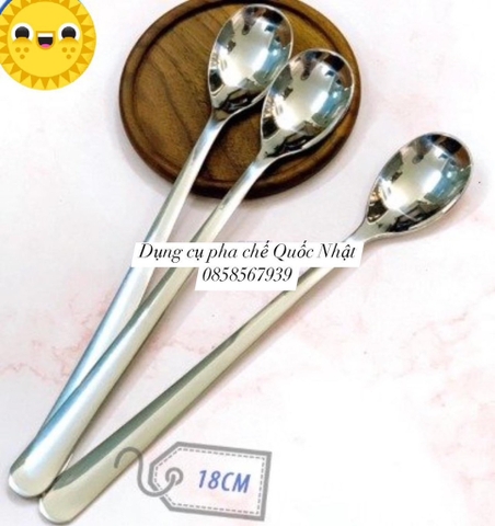 Thìa inox cà phê ĐP DÀI 18cm - bó 10c (I0118) +8%