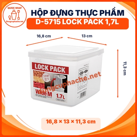 Hộp đựng thực phẩm D-5715 Lock Pack 1,7L - T72 +8%