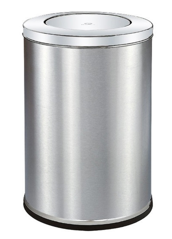 Thùng rác inox tròn nắp lật phi 48 cao 85cm (HTI480-L) +8%
