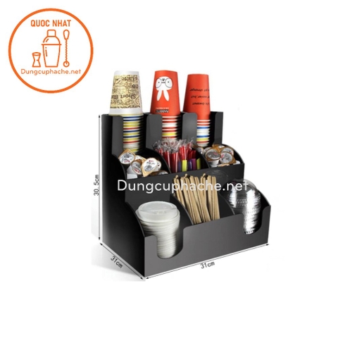Kệ ly cốc Mica 9 ngăn 3 tầng - T4 +8%