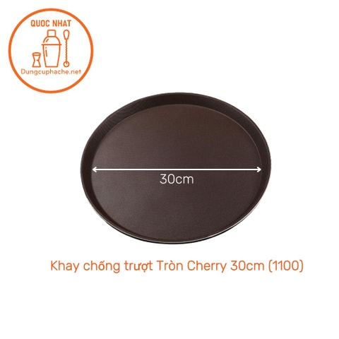 Khay chống trượt Tròn Cherry 30cm (1100) - T14 -8%