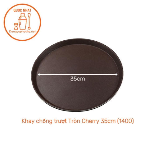 Khay chống trượt Tròn Cherry 35cm (1400) - T14 -8%