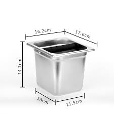 Khay đập bã cà phê inox sâu 15cm +10%