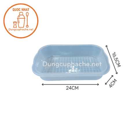 Khay nhựa đổ thạch NHỎ 24x16,5x4cm +8%