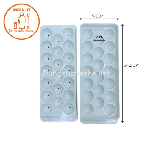 Khuôn đá bi 20viên 3,5cm -8%
