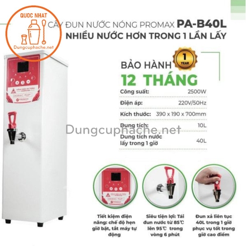 Máy đun nước nóng Promax PA-B40L +10%