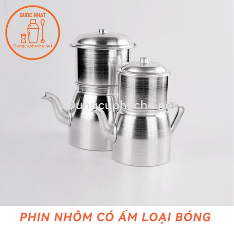 Phin nhôm có ấm loại BÓNG DÀY 100gr -T24 +10%