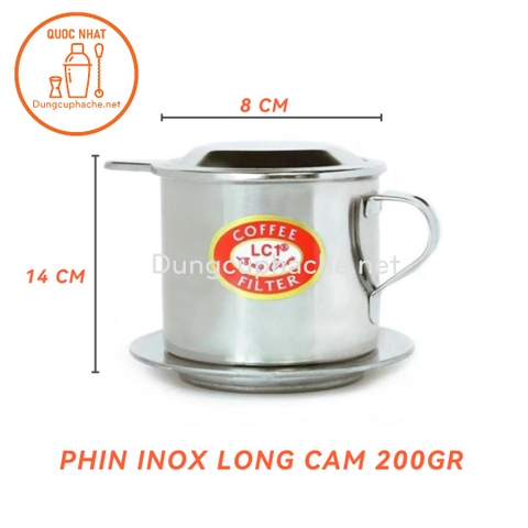 Phin inox LC lưới gài số 11 (200gr) LỚN +8%