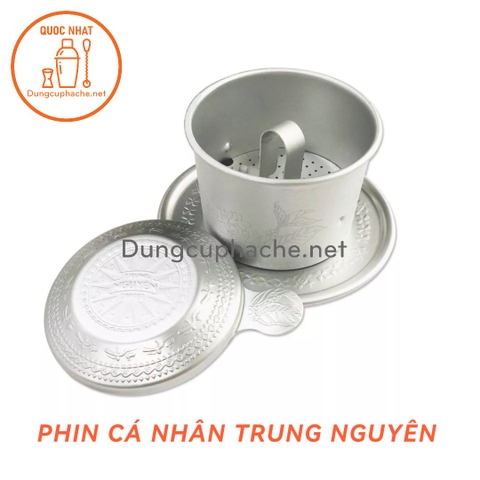 Phin nhôm cá nhân TN loại DÀY (hoạ tiết trống đồng) - T200 +8%