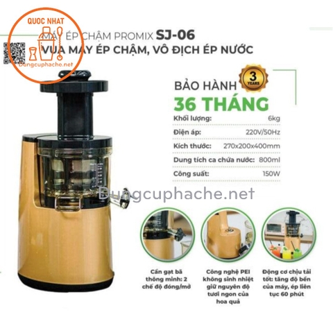 Máy ép chậm Promix SJ-06 +10%