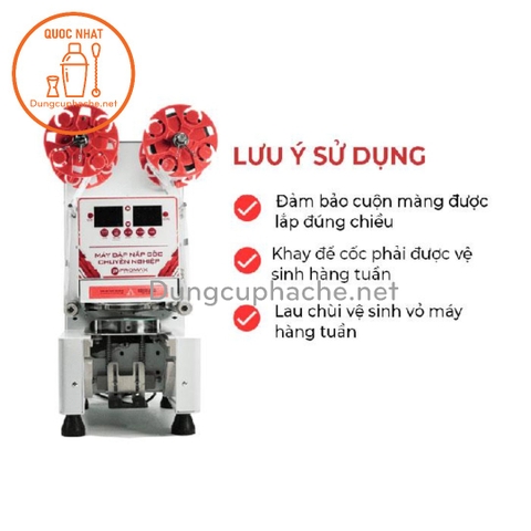 Máy dập màn ly cốc Promax SM95 +8%