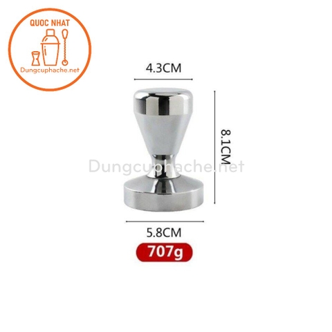 Tay nén Tamper Inox 58 mm +10%