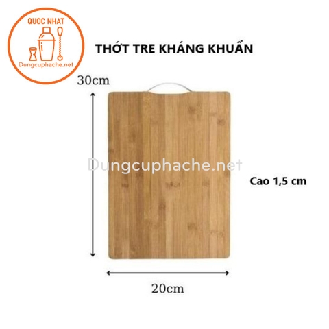 Thớt tre kháng khuẩn có móc treo  20x30cm +8%