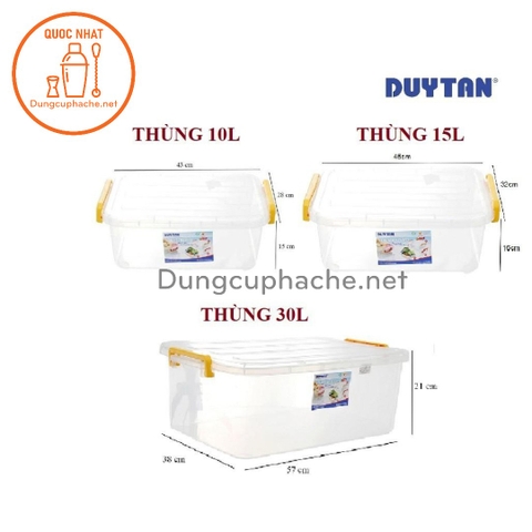 Thùng nhựa nắp gài đựng đồ 15 lít - T5 -8%