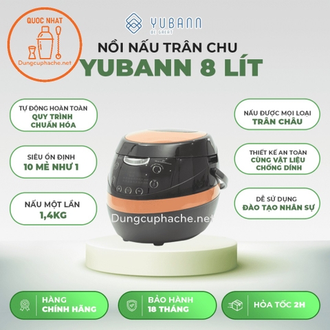 Nồi nấu trân châu tự động Yubann 8 Lít +8%