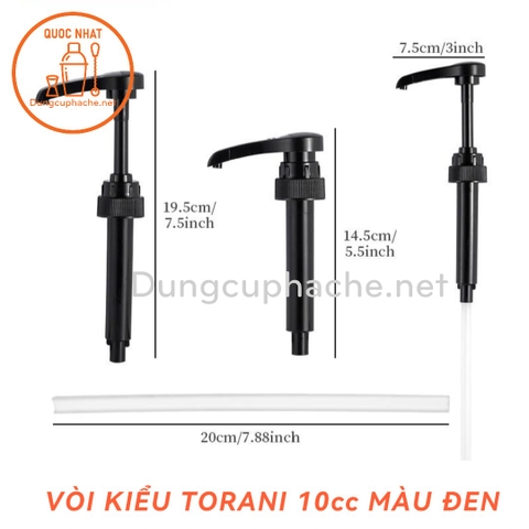 Vòi bơm Torani (MÀU ĐEN) +8% MỚI