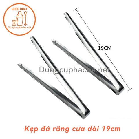 Kẹp đá răng cưa NGẮN 19cm - Loại Dày đẹp -K