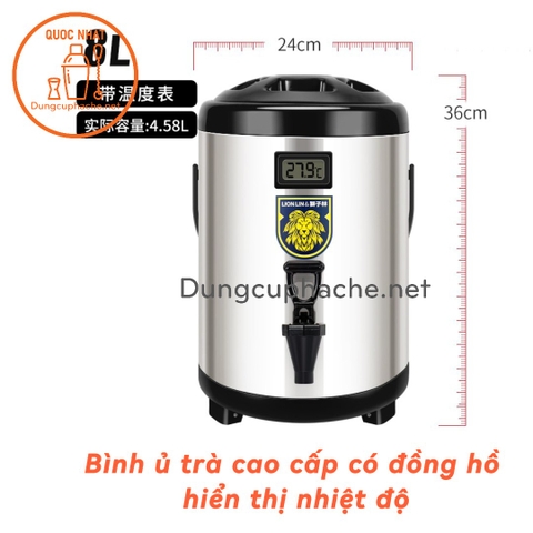 Bình ủ trà giữ nhiệt cao cấp có đồng hồ 8 lít - T8 -10%