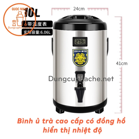 Bình ủ trà giữ nhiệt cao cấp có đồng hồ 10 lít - T8 -10%