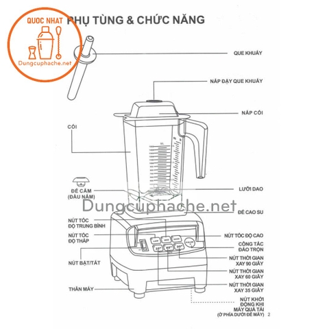 Máy xay sinh tố - OMNIBLEND V TM-800A (Thùng 4 chiếc) -N