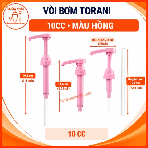 Vòi bơm Torani (MÀU HỒNG) +8% (1001B-28/400 - H)