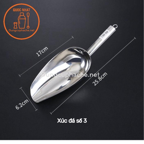 Xúc đá inox LỚN Số 3 - Hộp 12c +10%