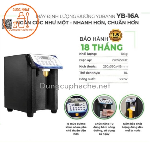 Máy định lượng đường Yubann YB-16A +8%