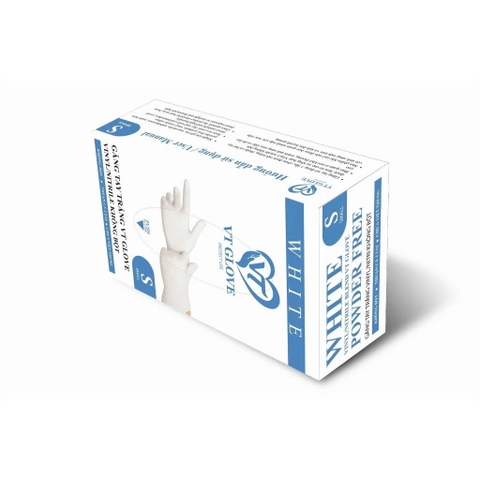 Bao tay TRẮNG Nitrile Size S +8%