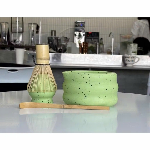 Bộ 4 món Chawan đánh matcha (Xanh Lá) +8%