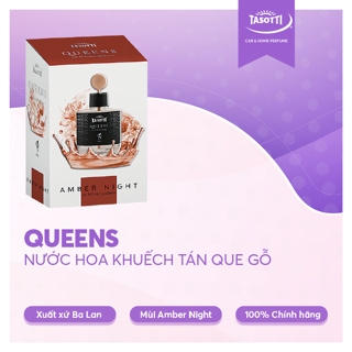 Nước hoa Xe Hơi TASOTTI QUEENS khử mùi kháng khuẩn chính hãng Châu Âu 100ml