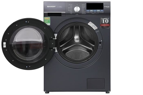 Máy giặt Sharp Inverter lồng ngang 9 kg ES-FM90CB-SB