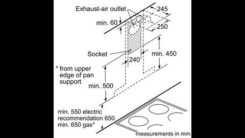 Máy hút mùi chữ T Bosch DWB77CM50 seri 6