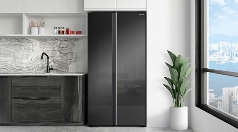 Tủ lạnh Hitachi Inverter 656 lít Side By Side HRSN9713ESAUVN (Mới 2026)