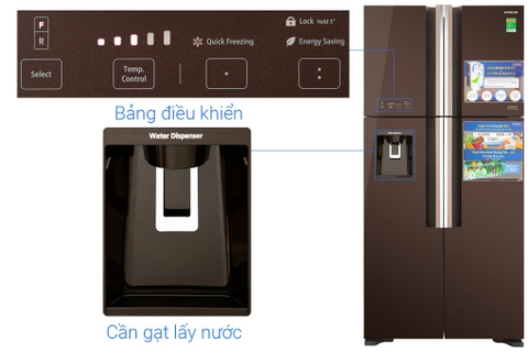 Tủ lạnh Hitachi 540 Lít R-FW690PGV7X GBW